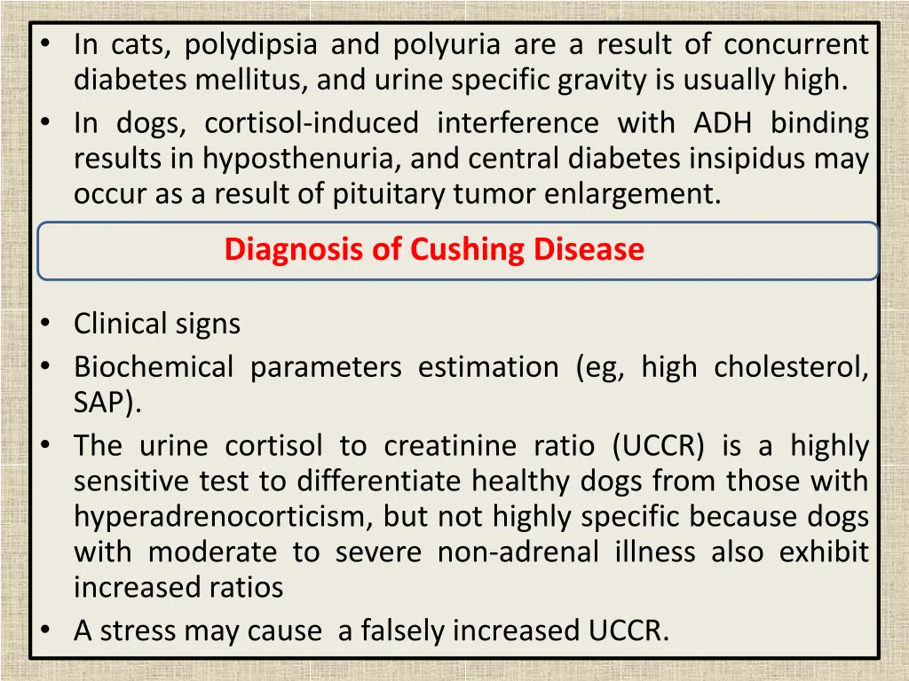 in cats polydipsia and polyuria are a result