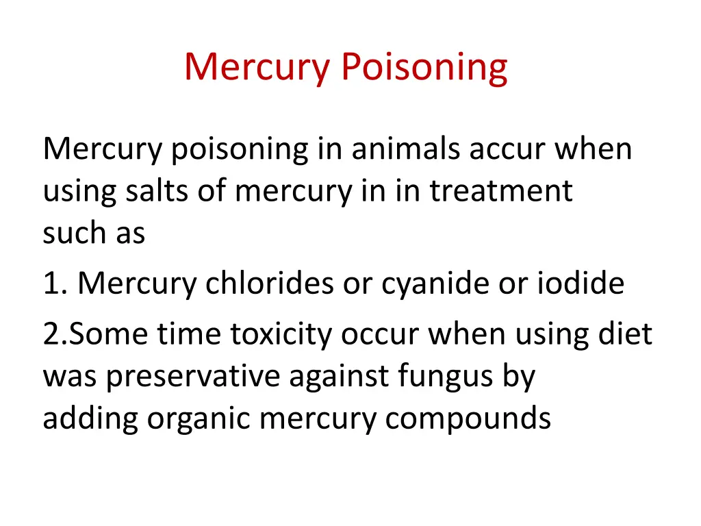 mercury poisoning