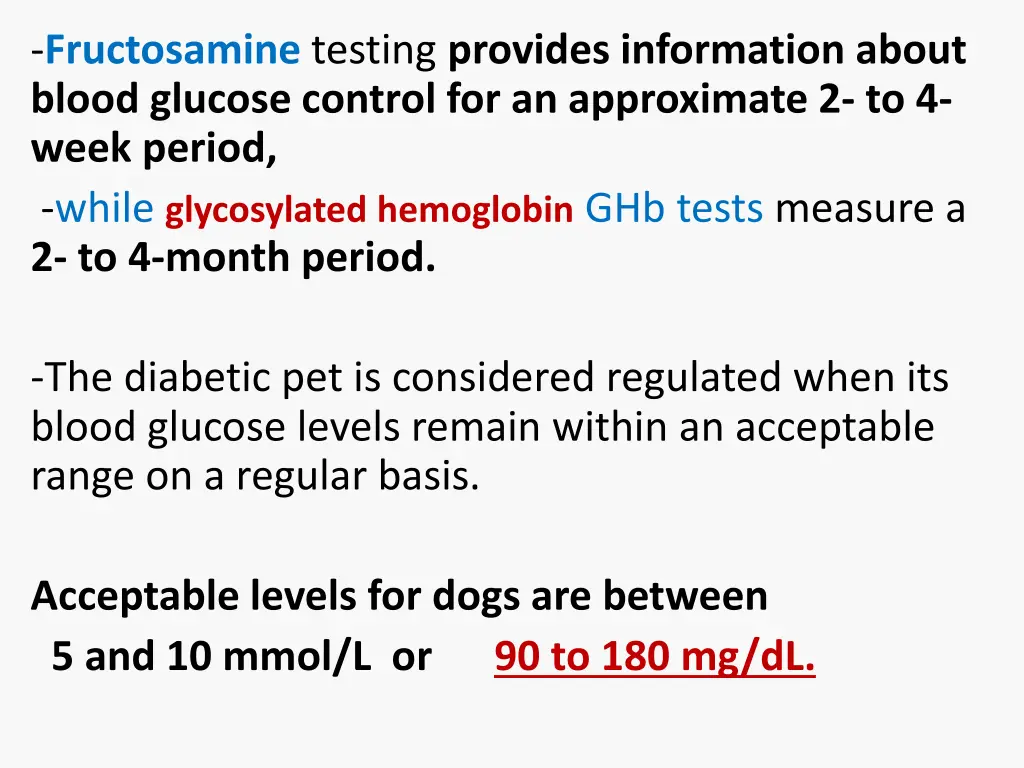 fructosamine testing provides information about