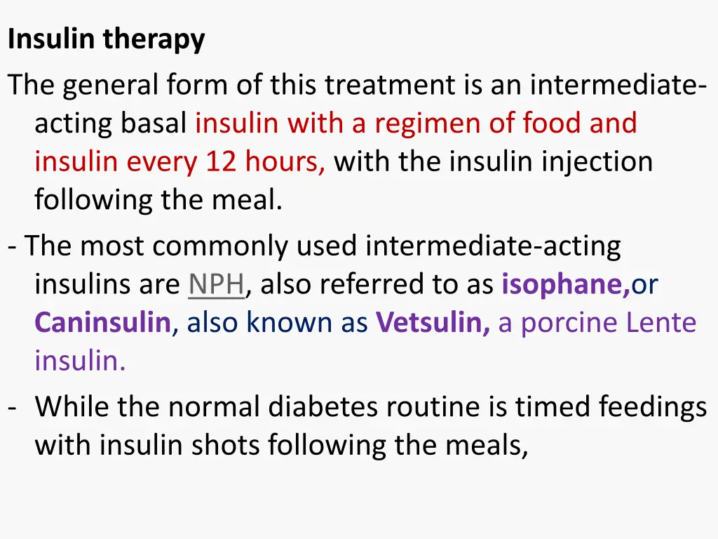 insulin therapy the general form of this