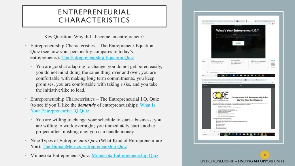 entrepreneurial characteristics