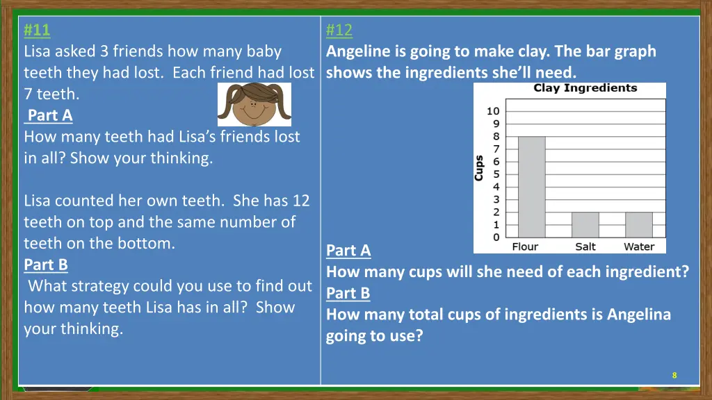 11 lisa asked 3 friends how many baby teeth they