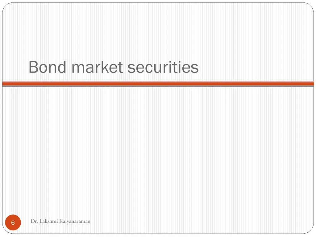 bond market securities