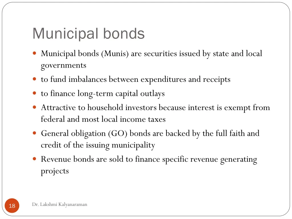 municipal bonds