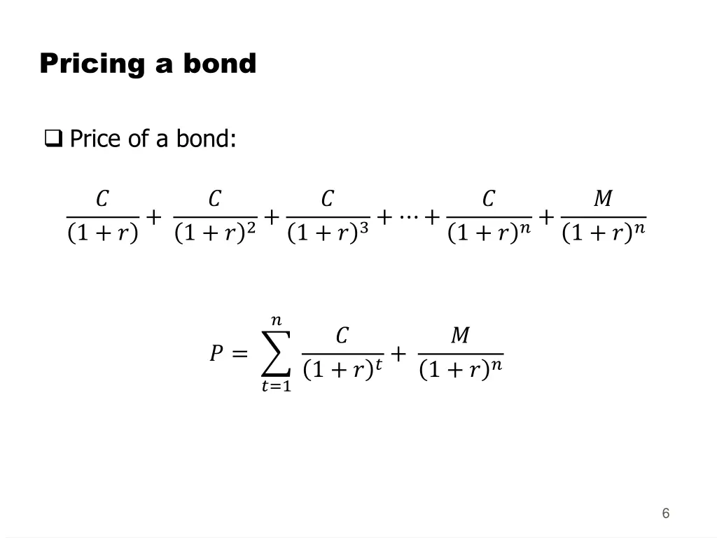 pricing a bond 3