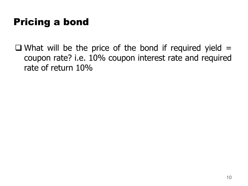 pricing a bond 7