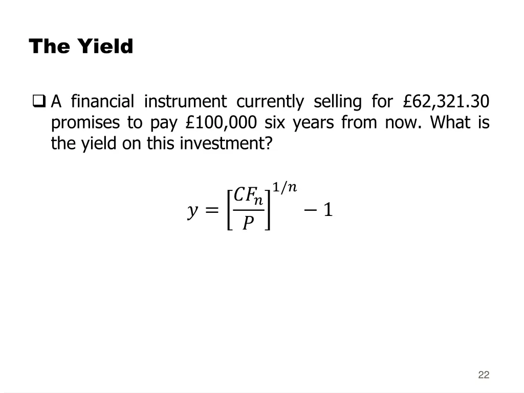 the yield 3