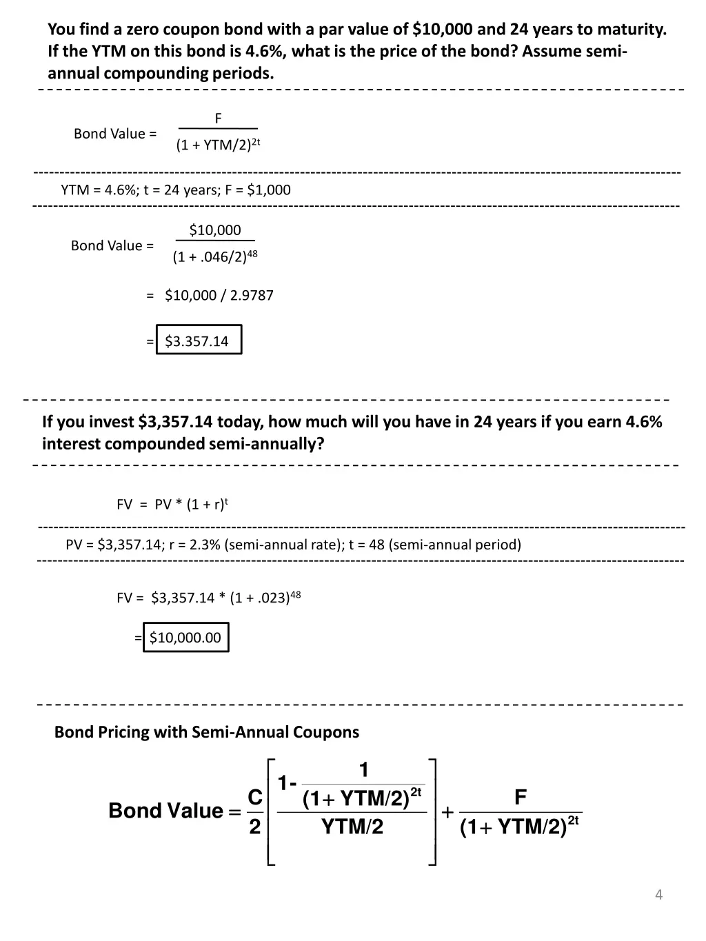 you find a zero coupon bond with a par value