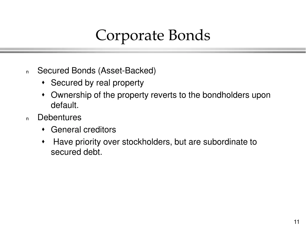 corporate bonds