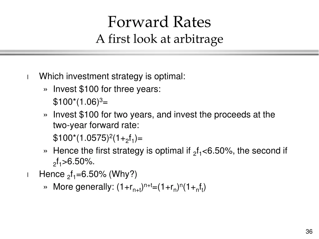 forward rates a first look at arbitrage