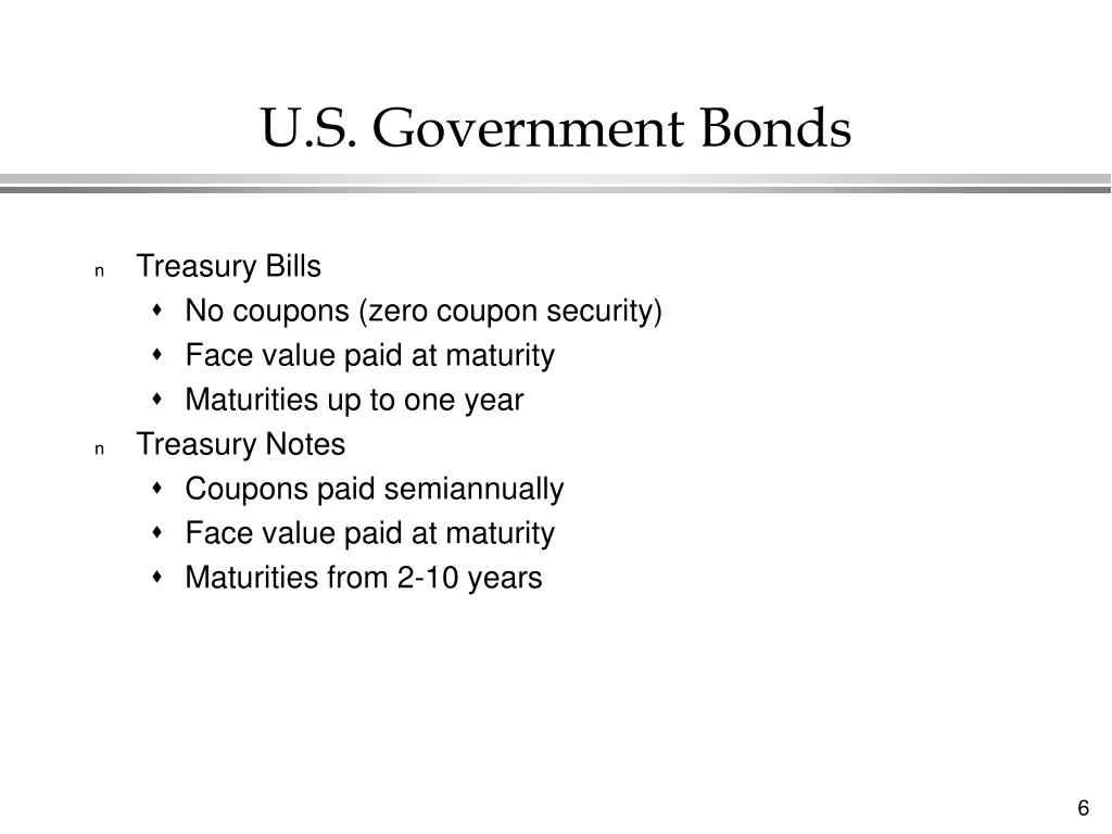 u s government bonds