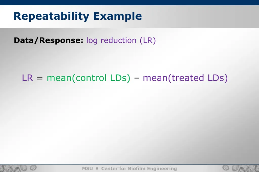 repeatability example 1