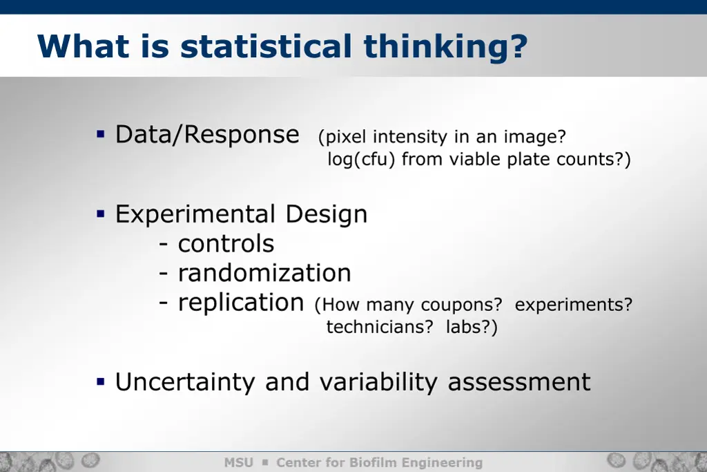 what is statistical thinking 1