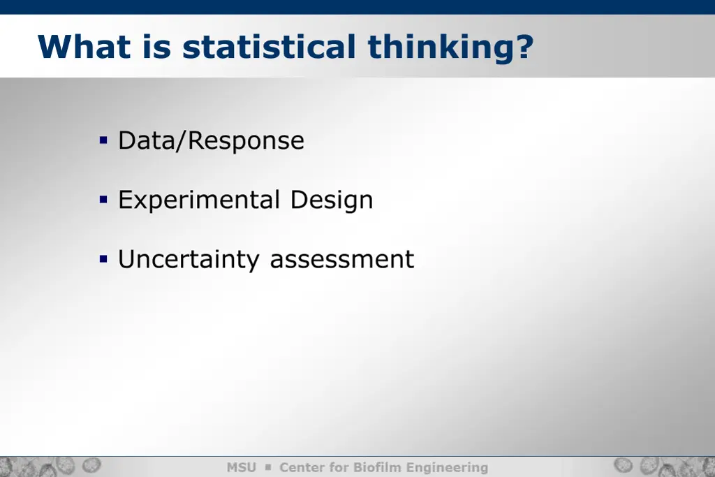 what is statistical thinking