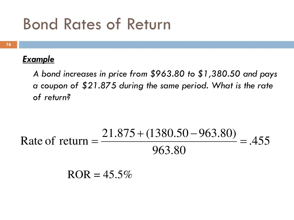 bond rates of return 1