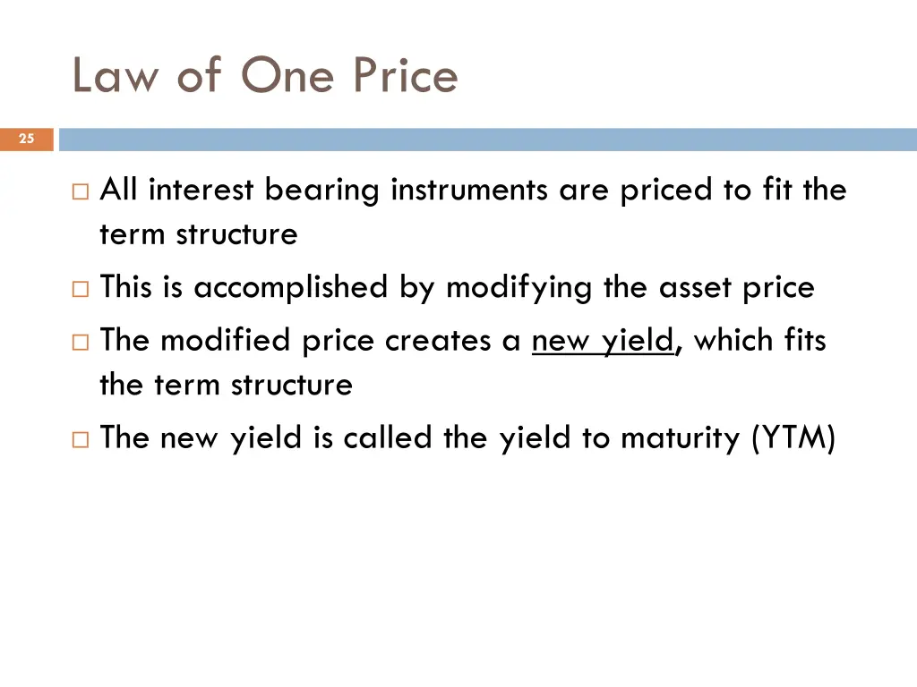 law of one price