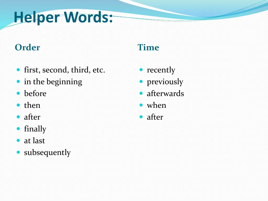 helper words 1