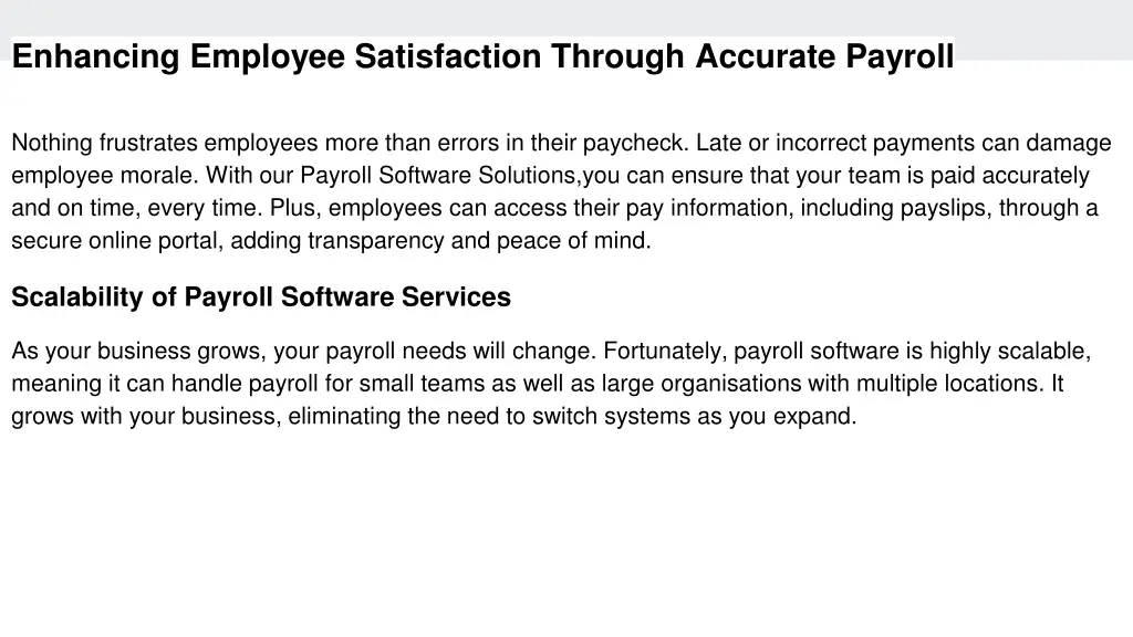 enhancing employee satisfaction through accurate