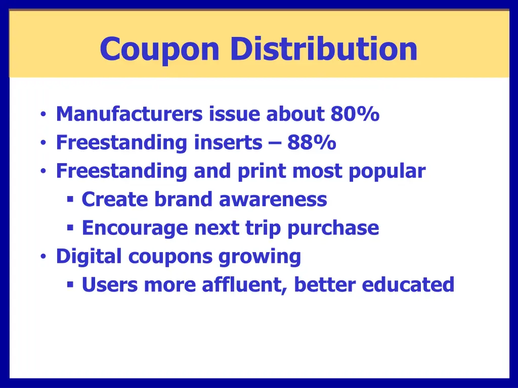 coupon distribution