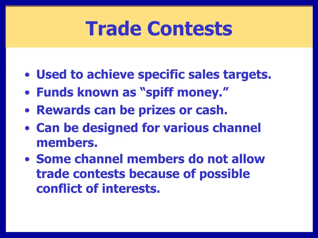 trade contests