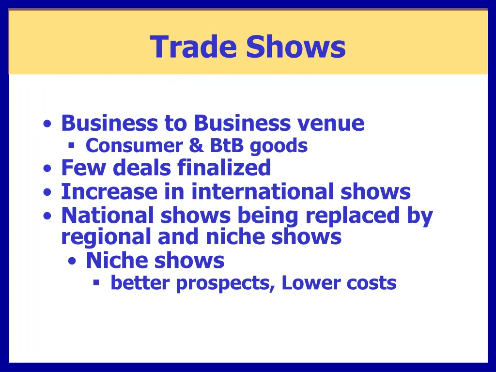 trade shows