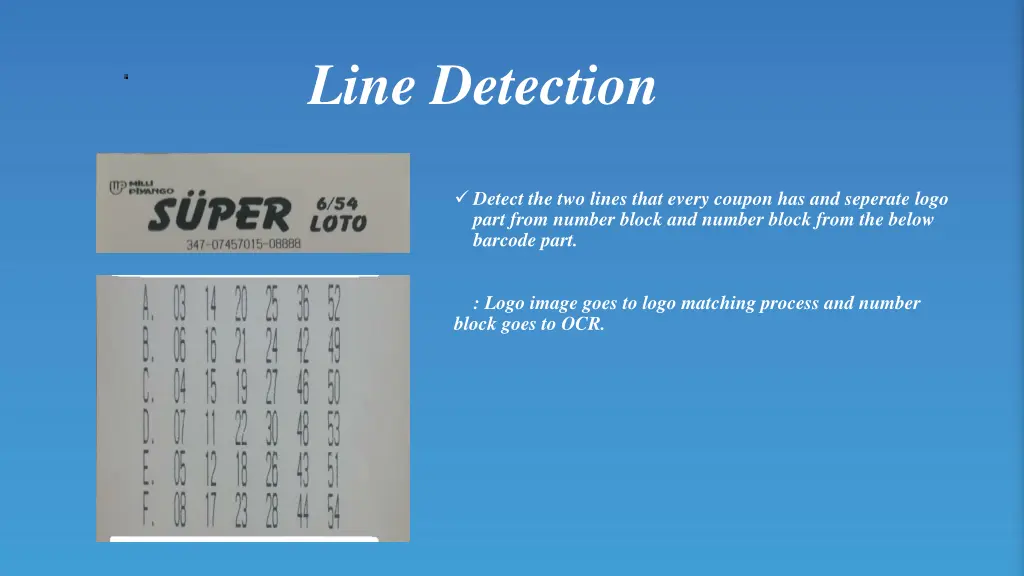 line detection