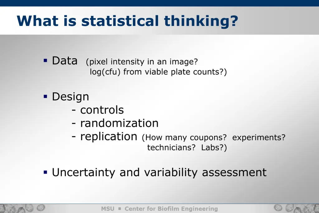 what is statistical thinking 1