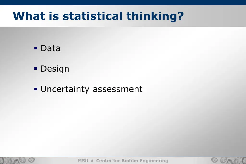 what is statistical thinking