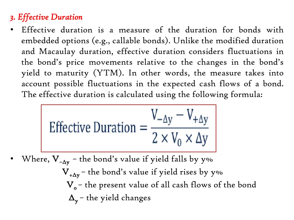 3 3 effective effective duration effective