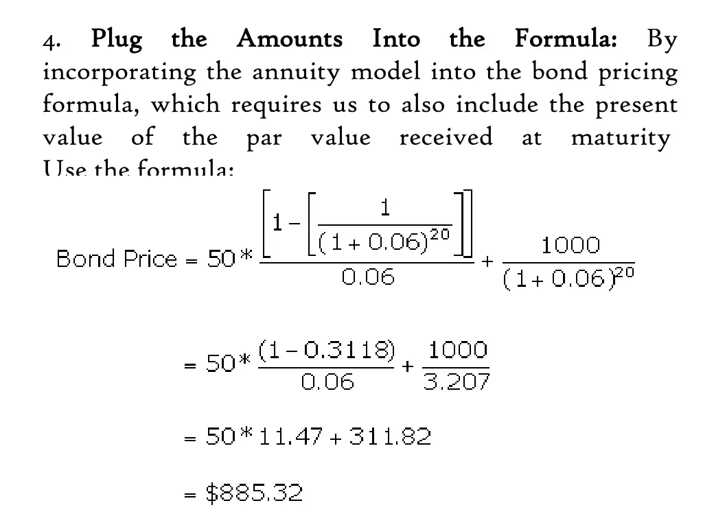 4 plug plug the incorporating the annuity model