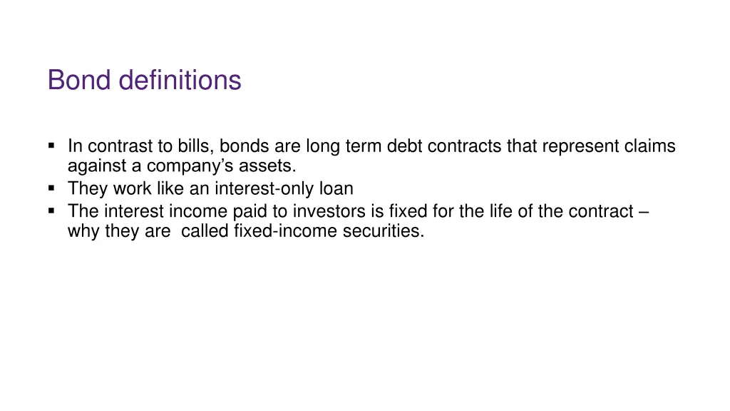 bond definitions