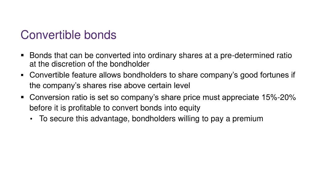 convertible bonds