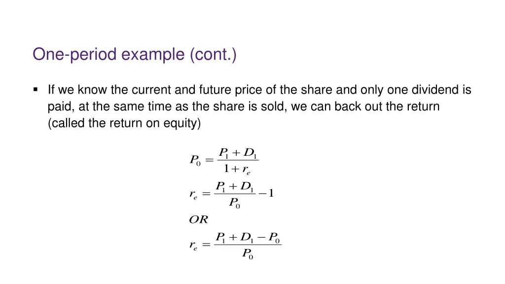 one period example cont 1