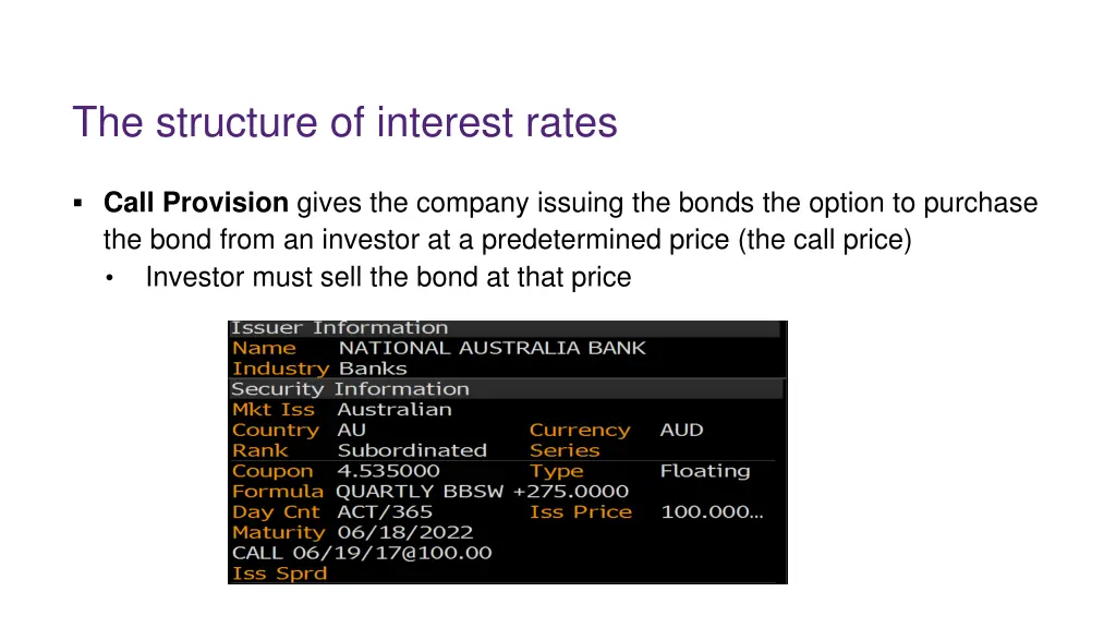 the structure of interest rates 1