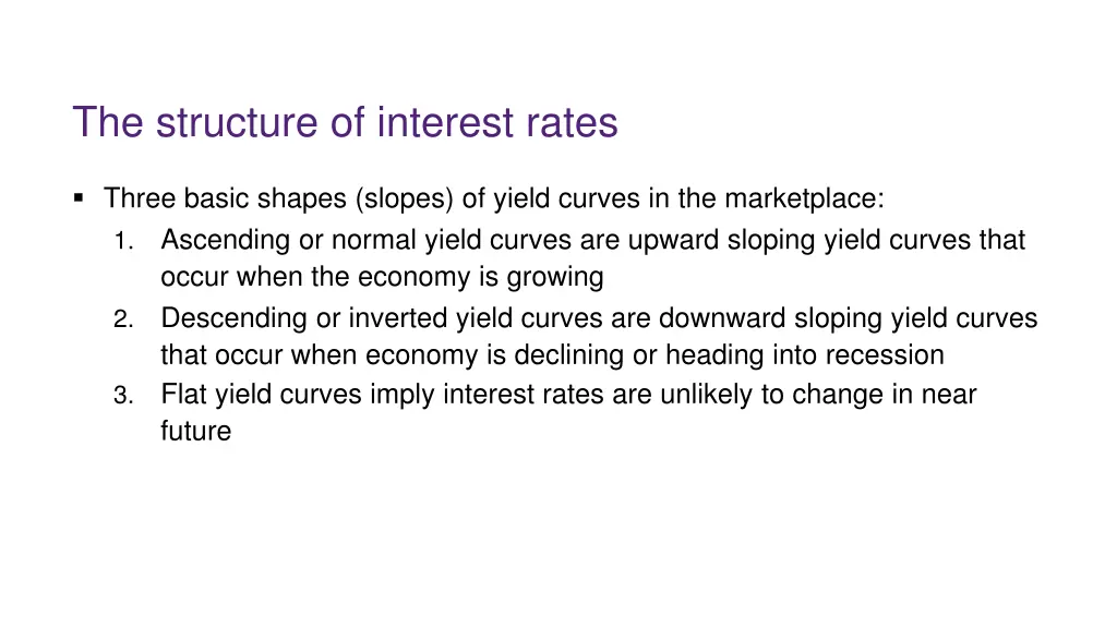 the structure of interest rates 5