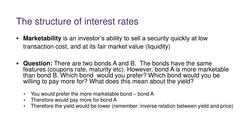 the structure of interest rates