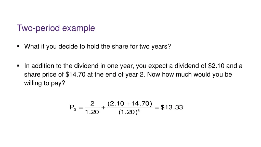 two period example