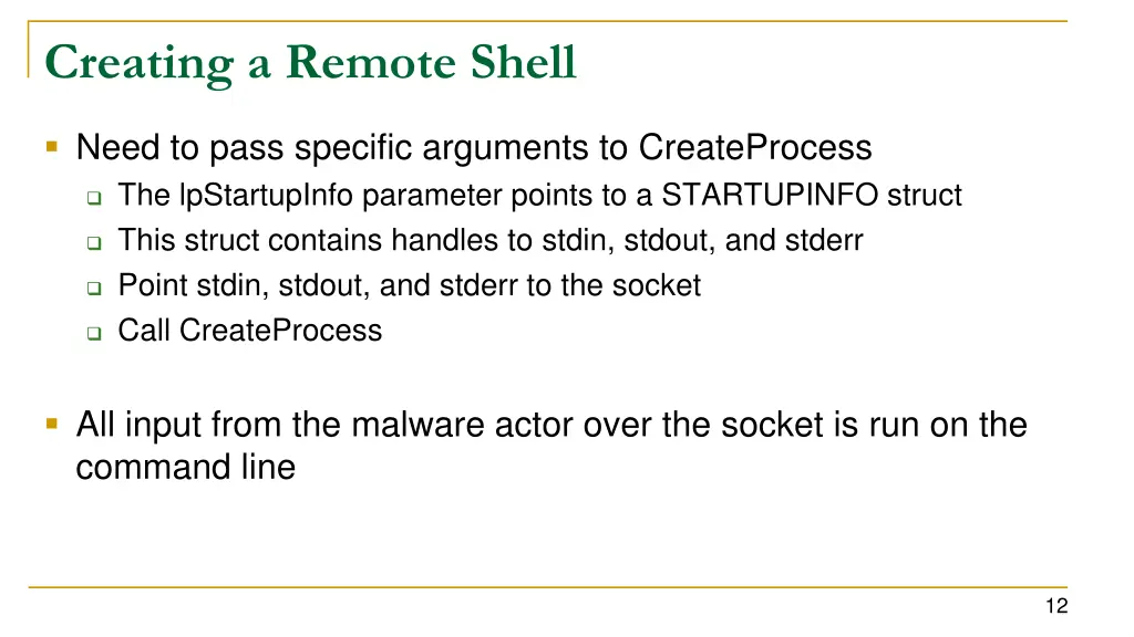 creating a remote shell 1