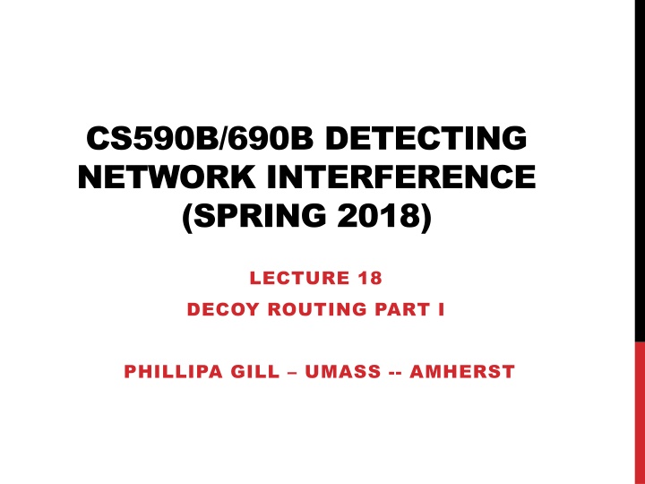 cs590b 690b detecting network interference spring