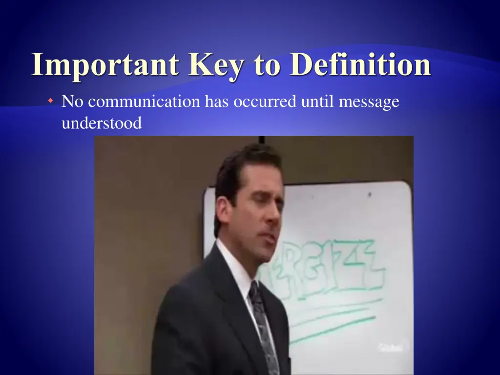 important key to definition no communication