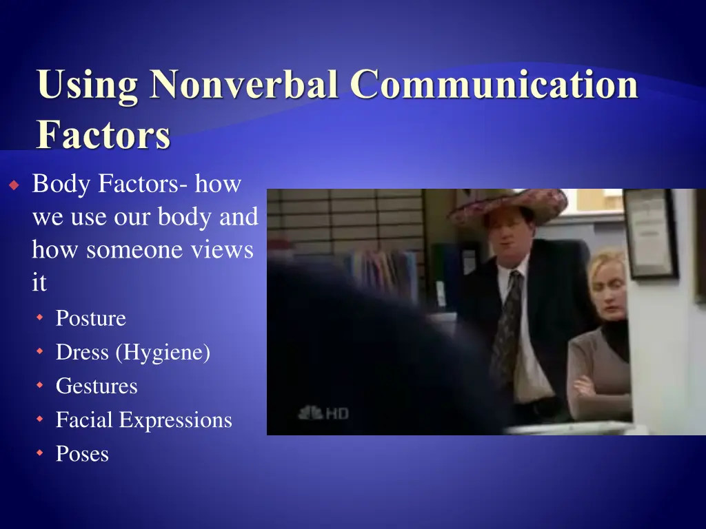 using nonverbal communication factors