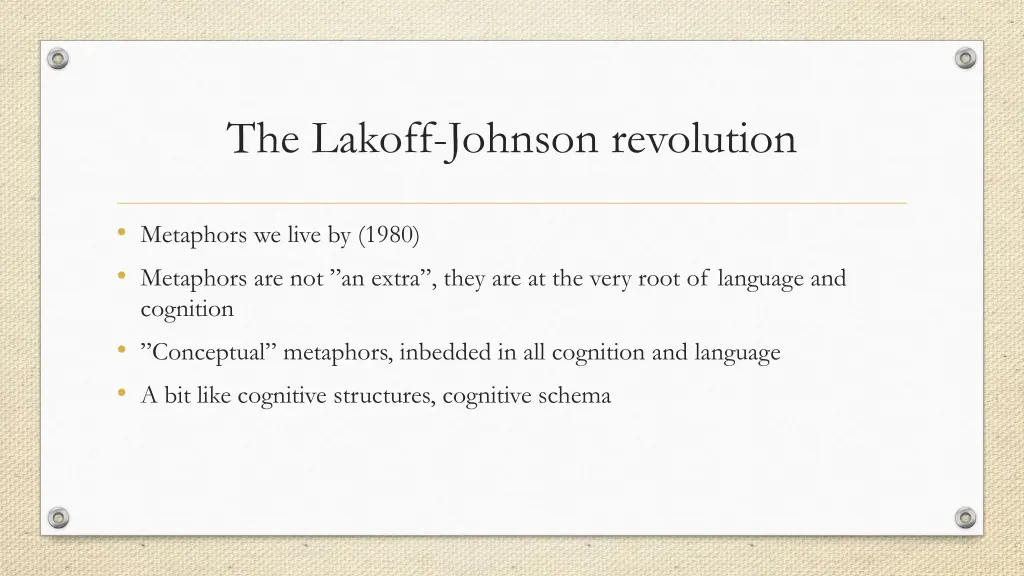 the lakoff johnson revolution