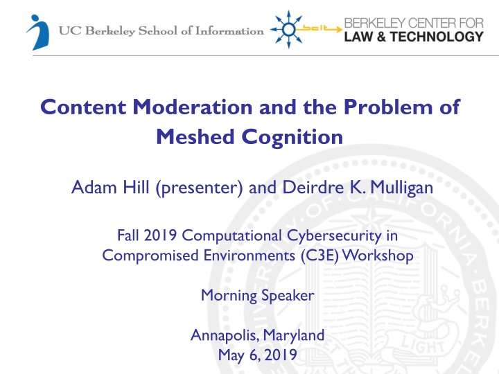 content moderation and the problem of meshed