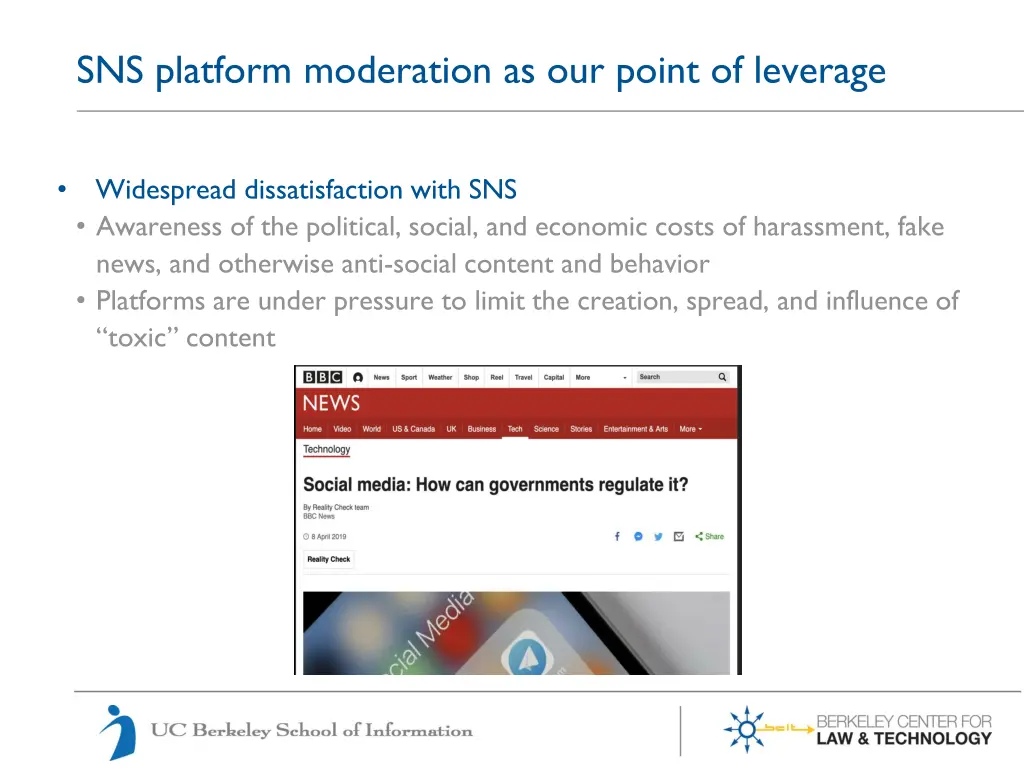 sns platform moderation as our point of leverage