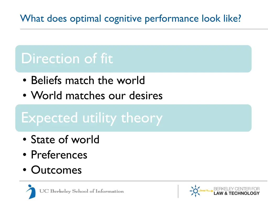 what does optimal cognitive performance look like