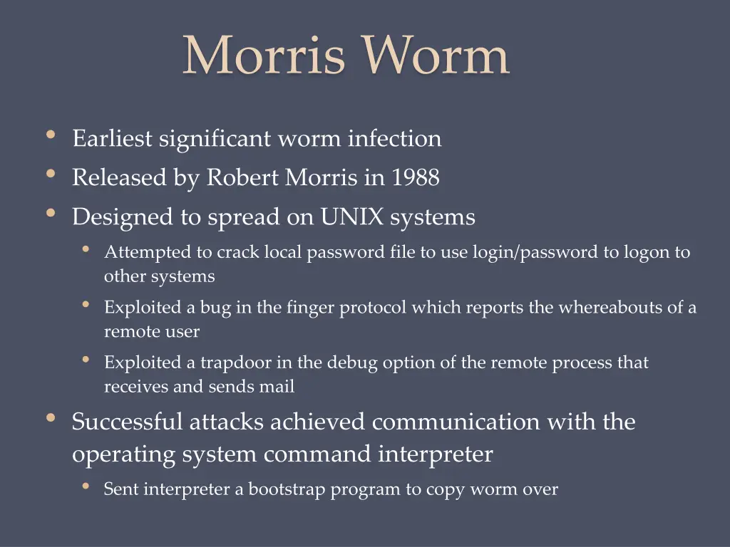 morris worm