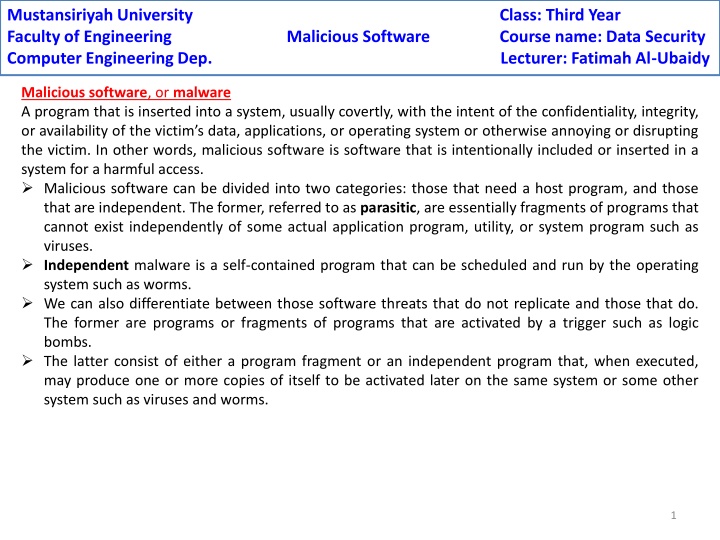 mustansiriyah university faculty of engineering