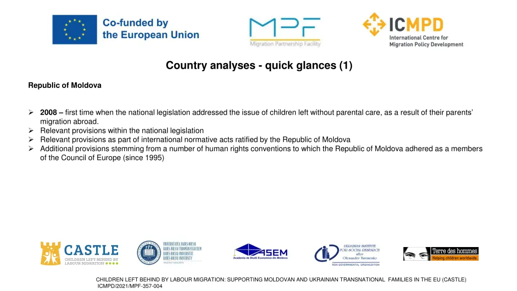 country analyses quick glances 1