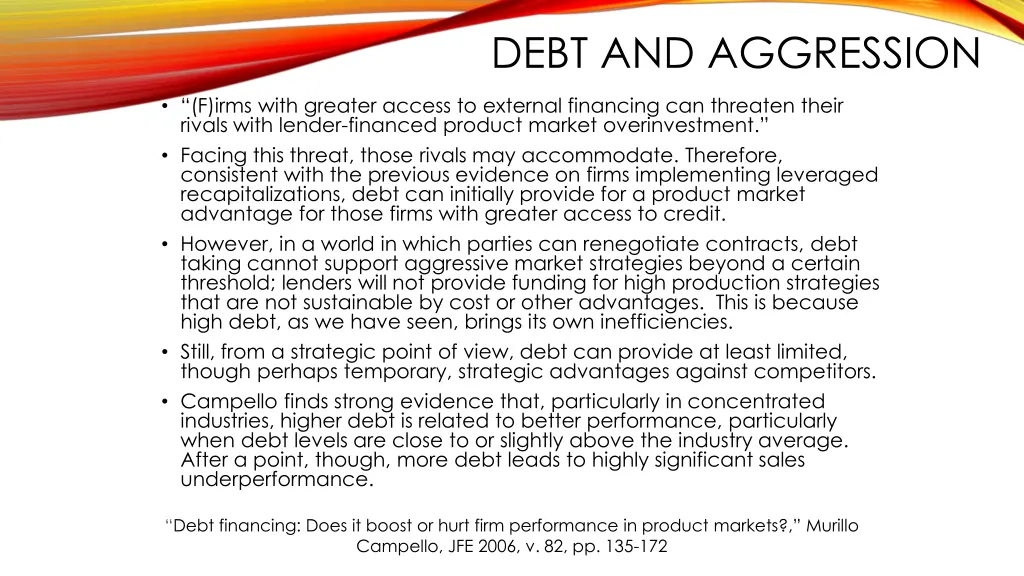 debt and aggression 1