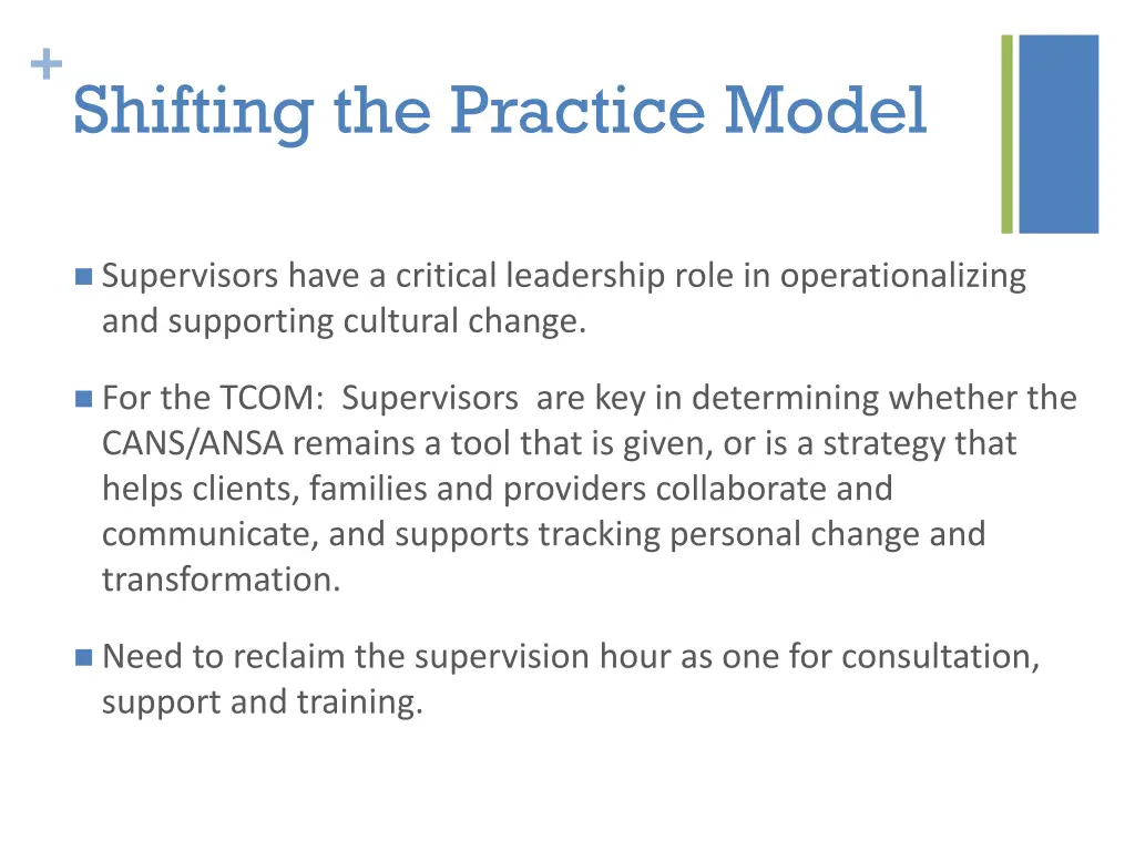 shifting the practice model 1